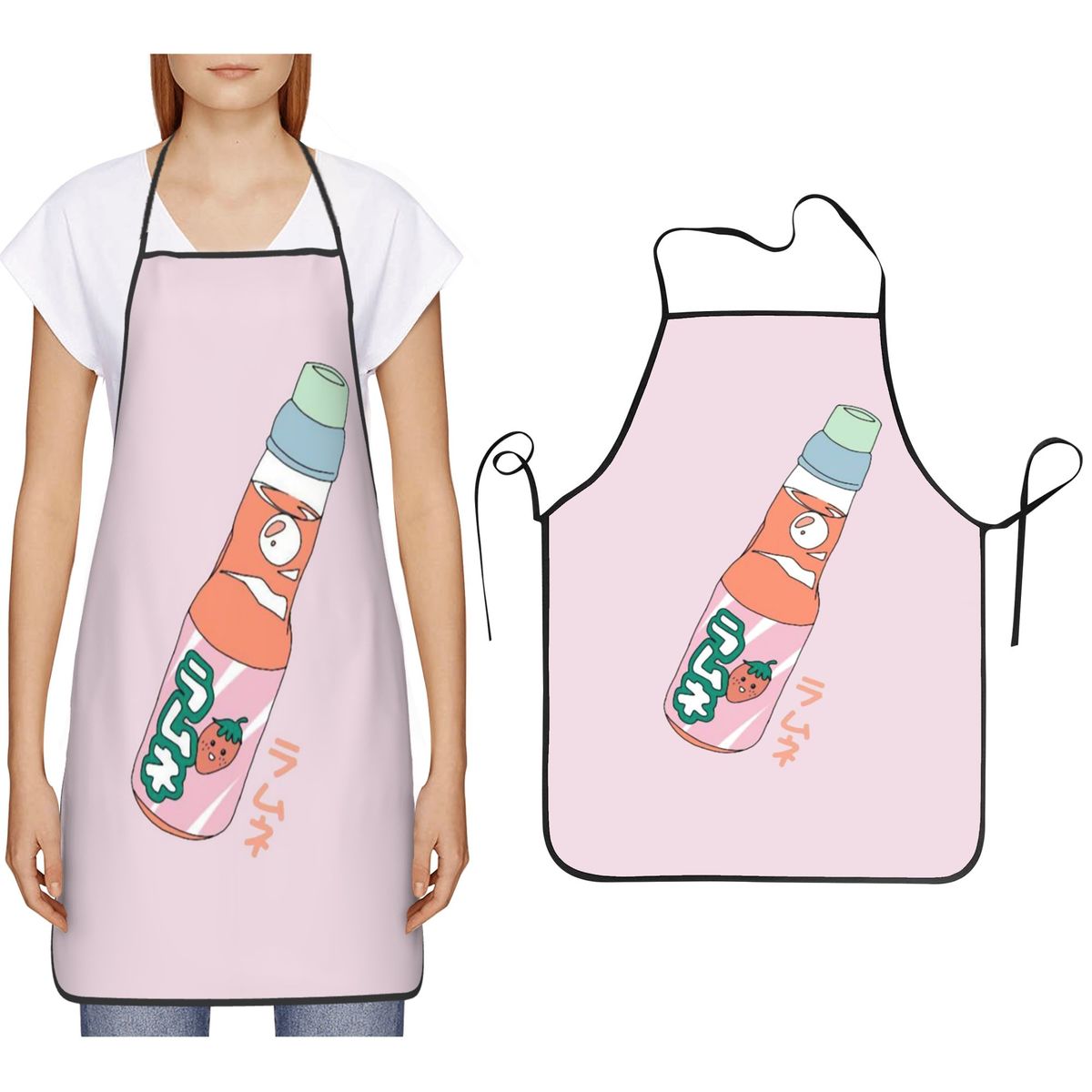 Kitchen Baking Soda - Celemek Minuman Soda Stroberi Kawaii, Celemek
