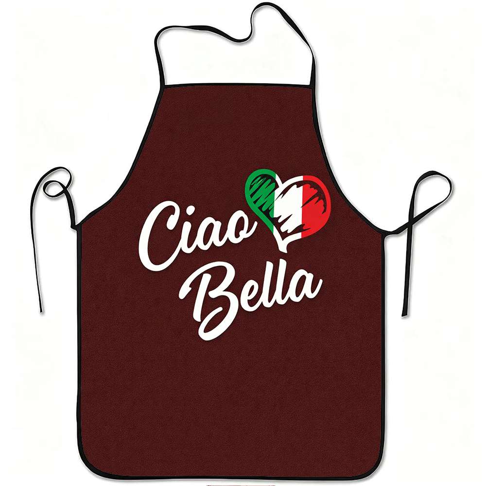 Kitchen Baking Ideas - 1 Buah Apron Bertema Italia yang