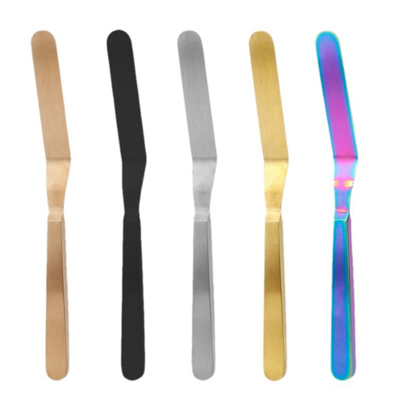 Offset Spatula Set - Spatula Icing kue baja tahan karat,