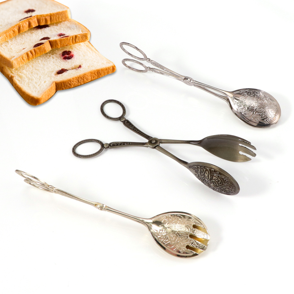 Bread Baking Kitchen Utensils - Jaswehome Vintage Retro Makanan Penjepit Salad