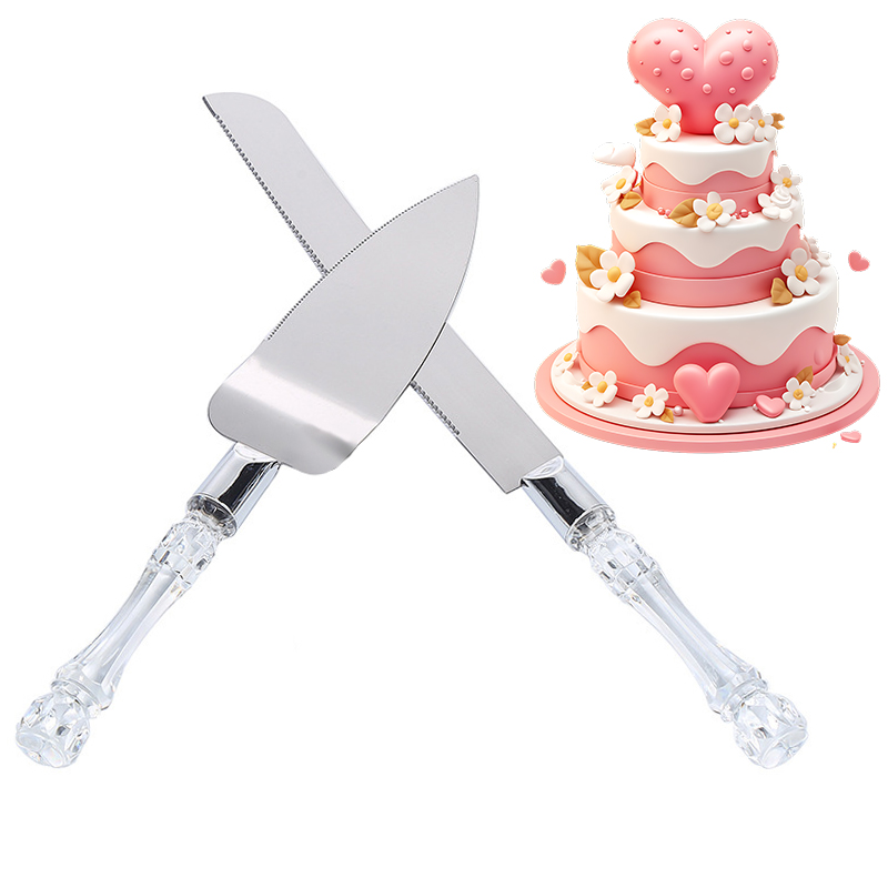 Offset Spatula Set - Set sekop kue baja tahan karat,