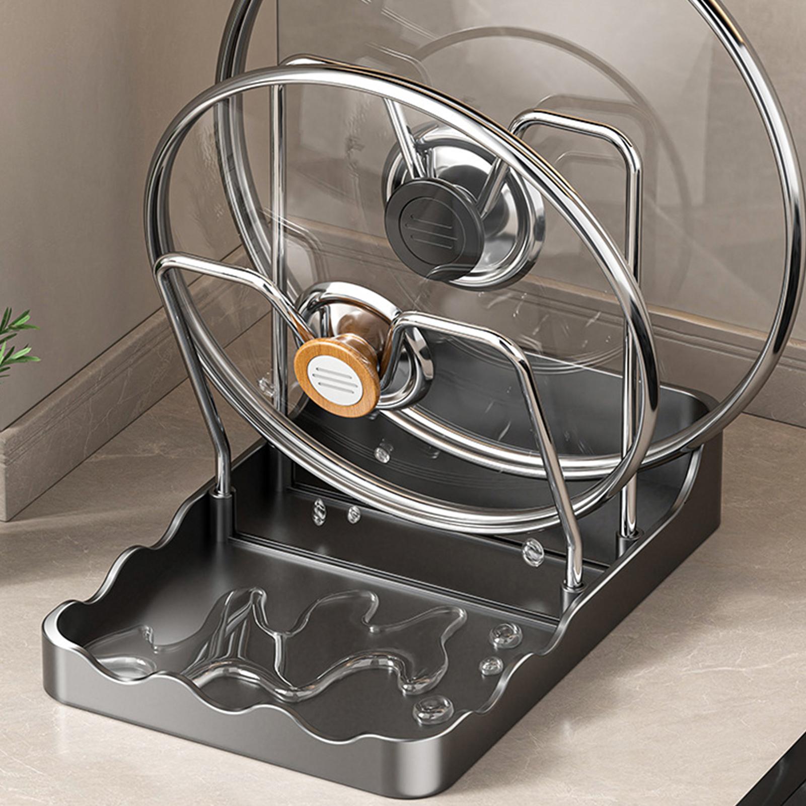 Kitchen Baking Pantry - Rak Penyimpanan Tutup Panci Vertikal dengan