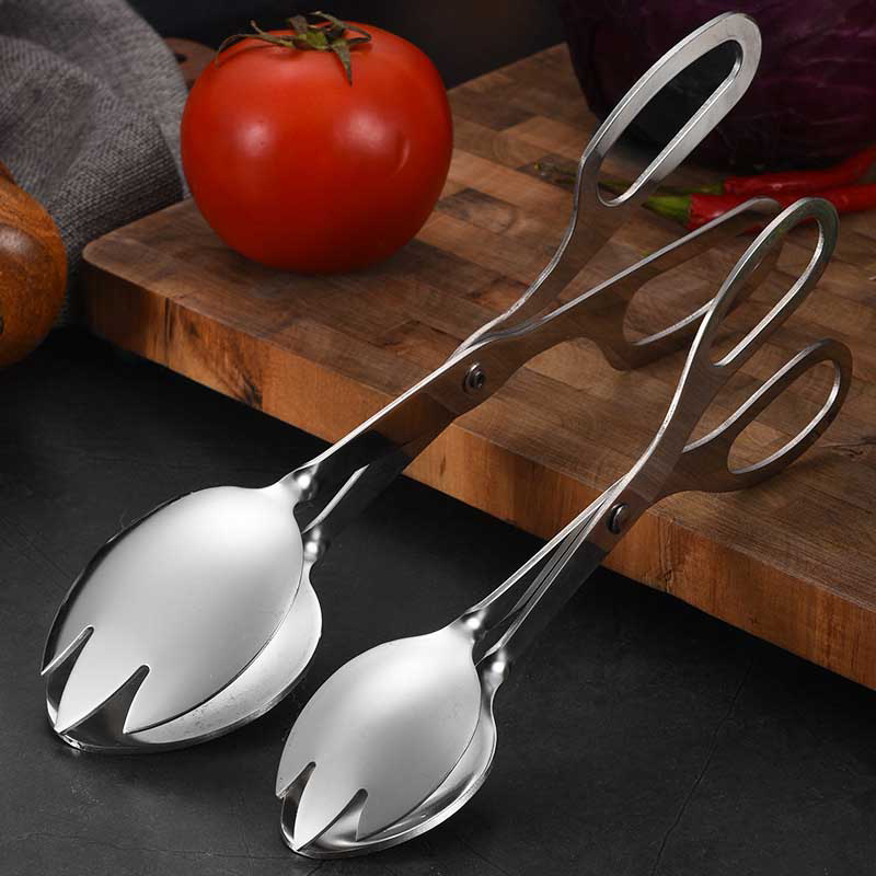 Bread Baking Kitchen Utensils - 1 buah penjepit prasmanan baja tahan