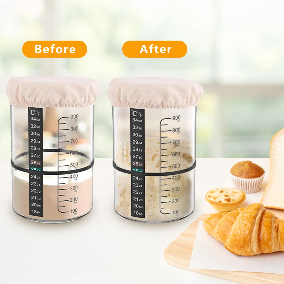 Kit Wadah Fermentasi Adonan So - Kitchen Baking Soda ulasan dan harga