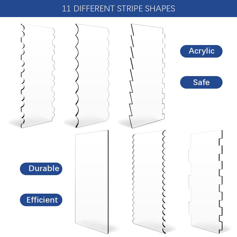 2 buah Set pengikis kue akrili - Offset Spatula Set ulasan dan harga