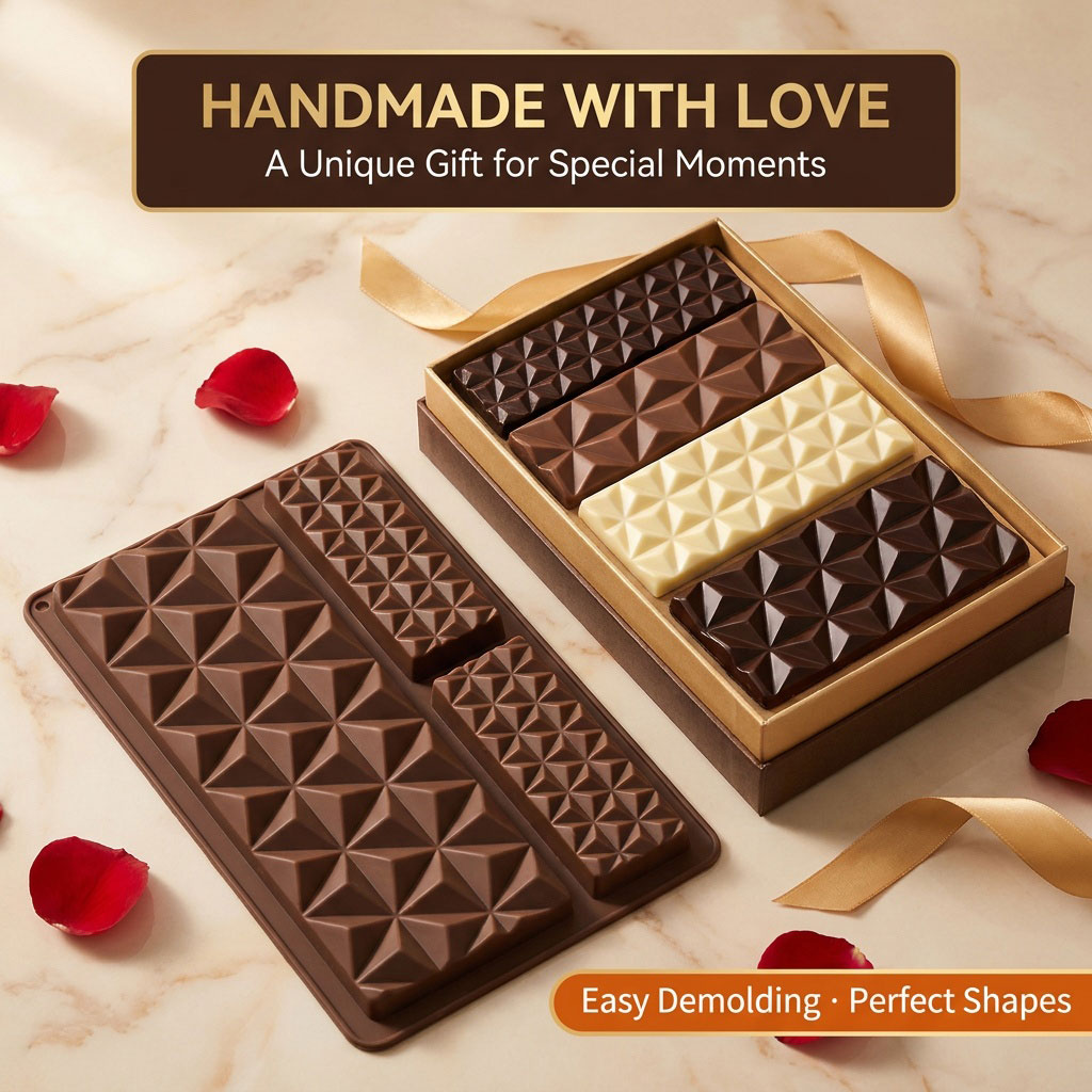 Cetakan Cokelat Silikon 2-in-1 - Kitchen Baking Molds ulasan dan harga