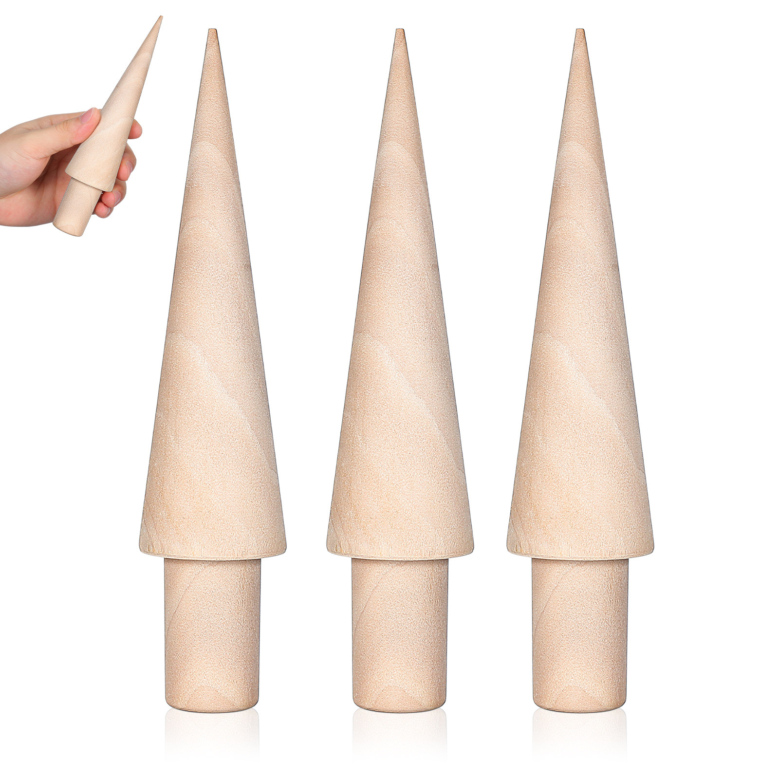 3Pcs Cetakan Kayu Pembuat Cone - Kitchen Roll Baking ulasan dan harga