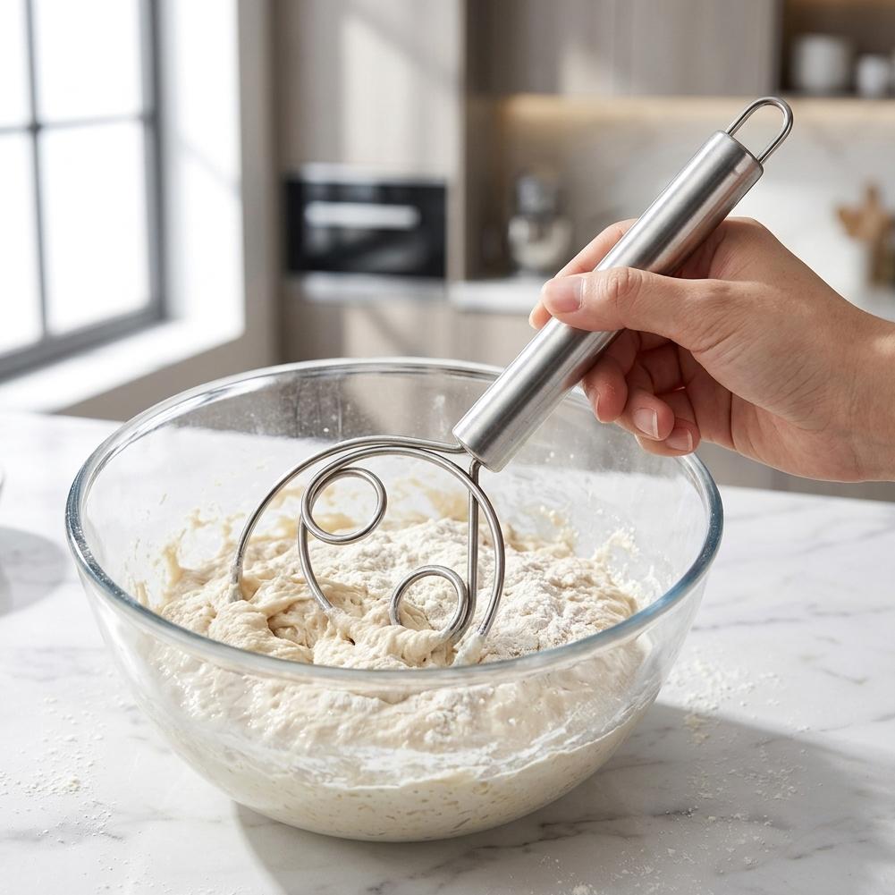 Pengaduk Adonan Roti Stainless - Bread Baking Kitchen Utensils ulasan dan harga