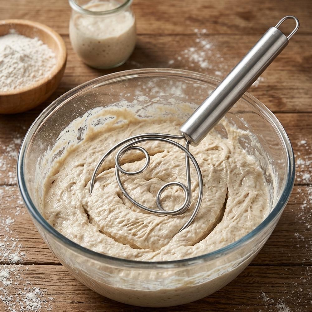 Pengaduk Adonan Roti Stainless - Bread Baking Kitchen Utensils ulasan dan harga