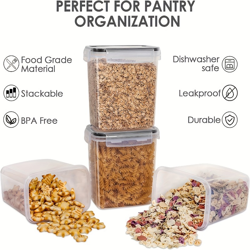 6 buah wadah penyimpanan makan - Kitchen Baking Pantry ulasan dan harga