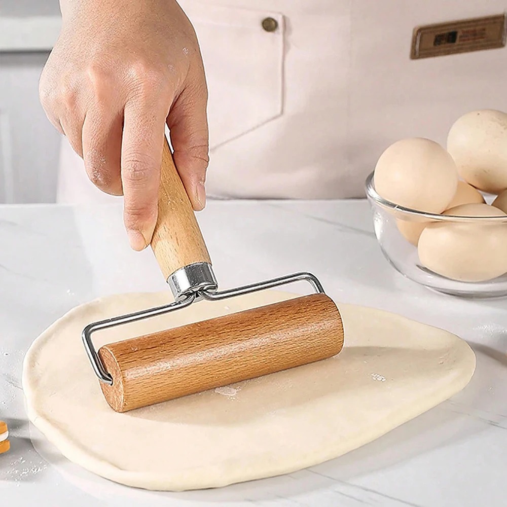 1 Buah Penggiling Adonan Kayu  - Kitchen Roll Baking ulasan dan harga