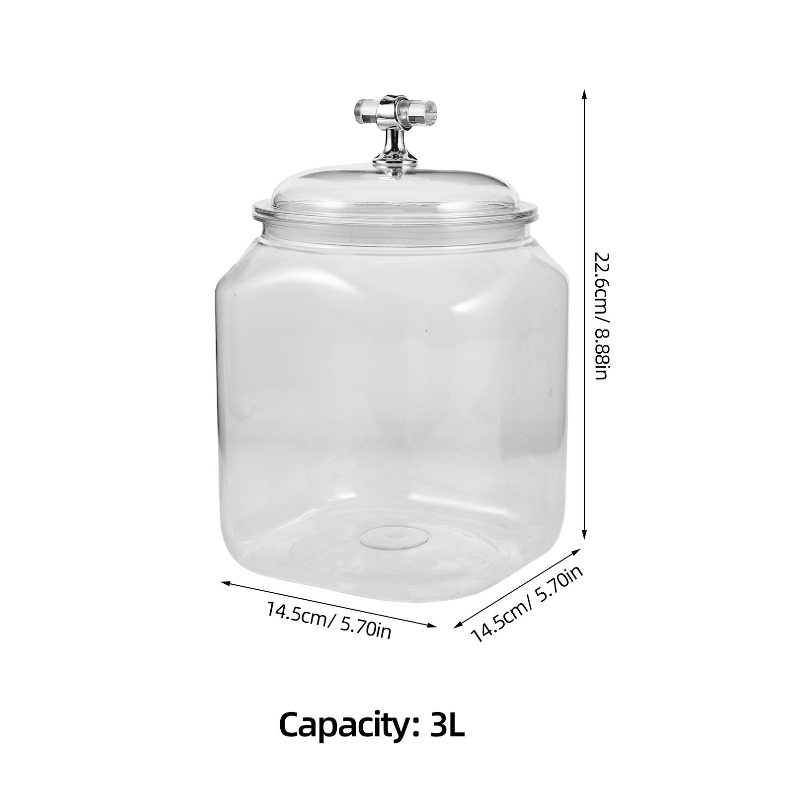 Toples plastik bening berukura - Kitchen Baking Pantry ulasan dan harga