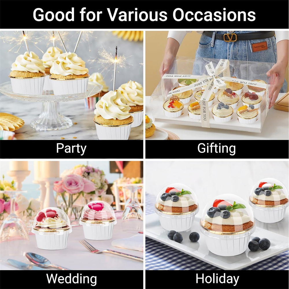 50 Buah Cangkir Muffin Kertas  - Kitchen Tools For Baking ulasan dan harga