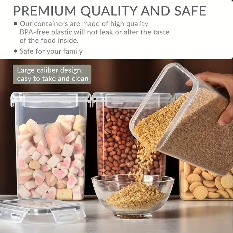 6 buah wadah penyimpanan makan - Kitchen Baking Pantry ulasan dan harga