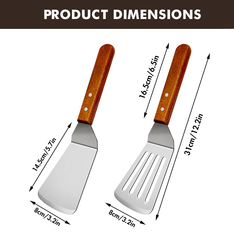 Spatula logam untuk wajan besi - Offset Spatula Set ulasan dan harga