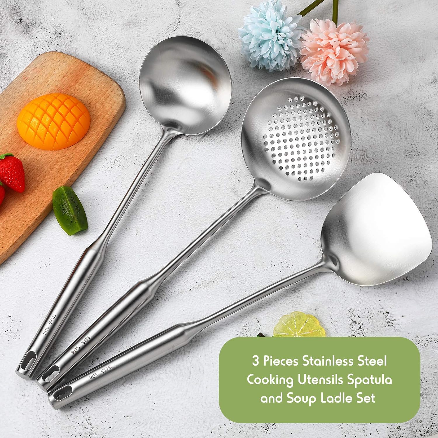 Spatula Wok, Sendok, dan Sendo - Offset Spatula Set ulasan dan harga