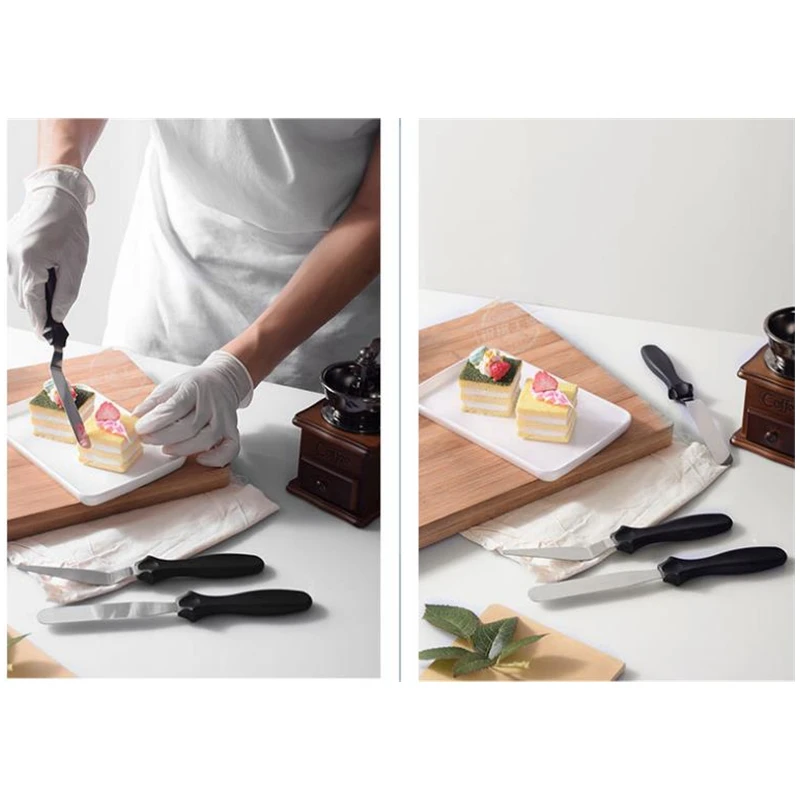 3 buah/Set alat pemotong Spatu - Offset Spatula Set ulasan dan harga
