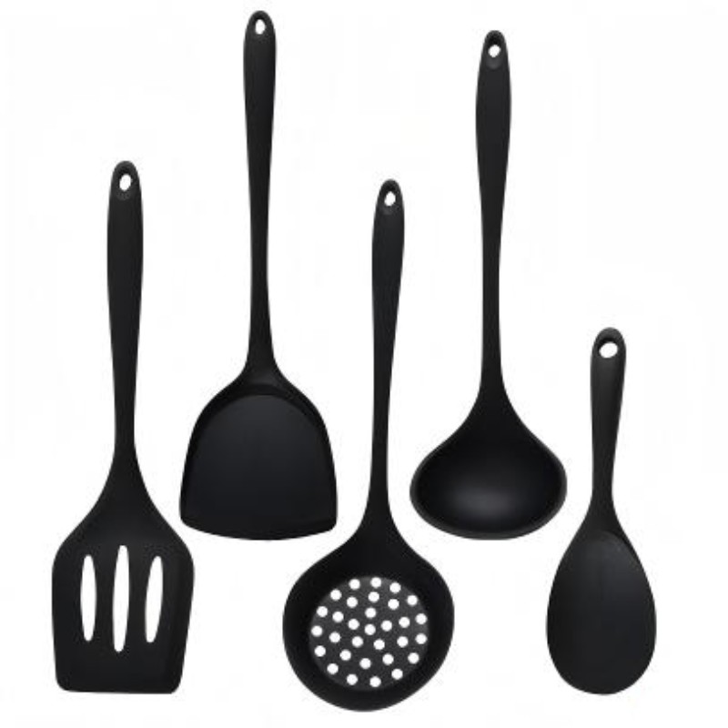 5 Buah Set Peralatan Dapur Sil - Offset Spatula Set ulasan dan harga