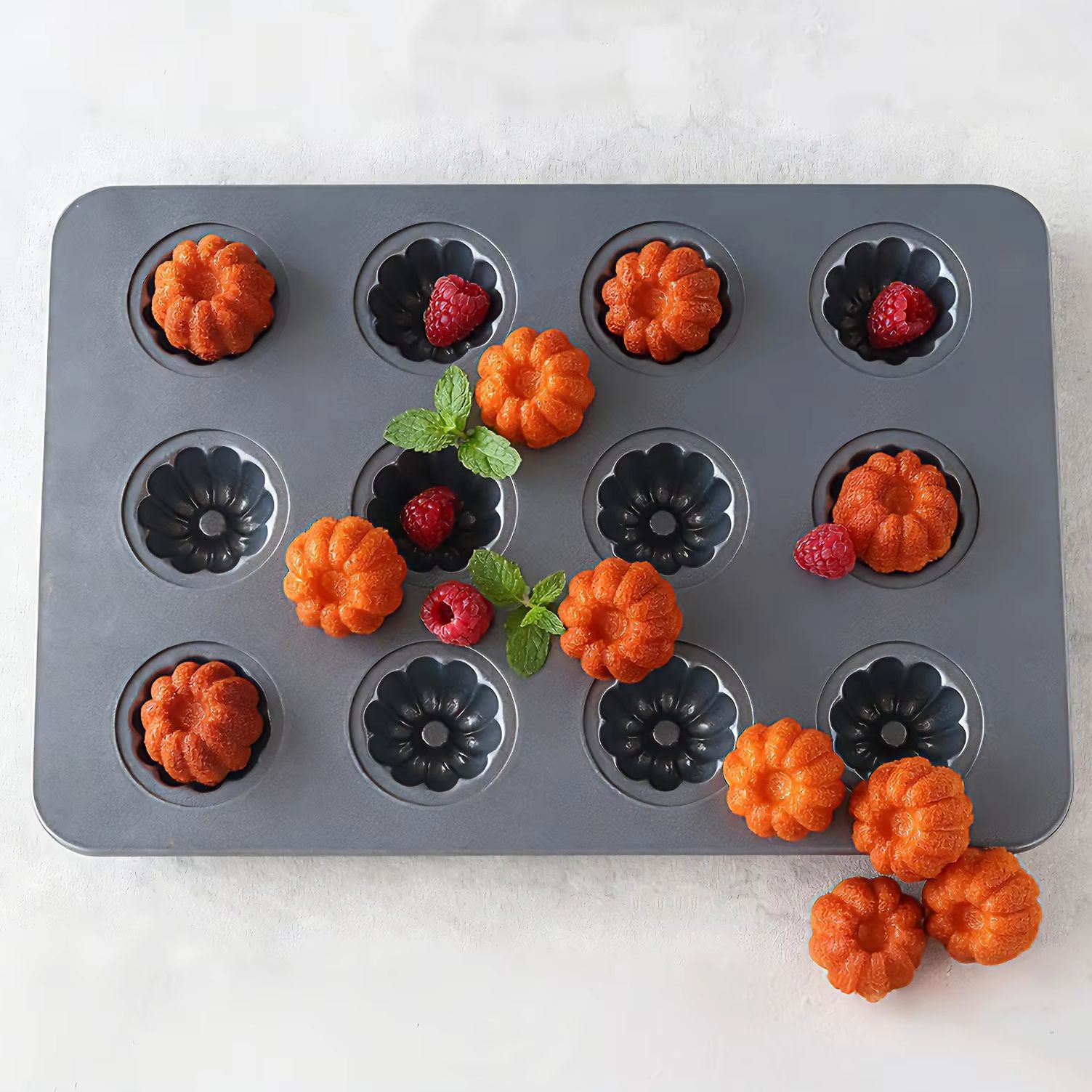 Cetakan Kue Mini Kouglof 12 Lu - Bread Baking Kitchen Utensils ulasan dan harga