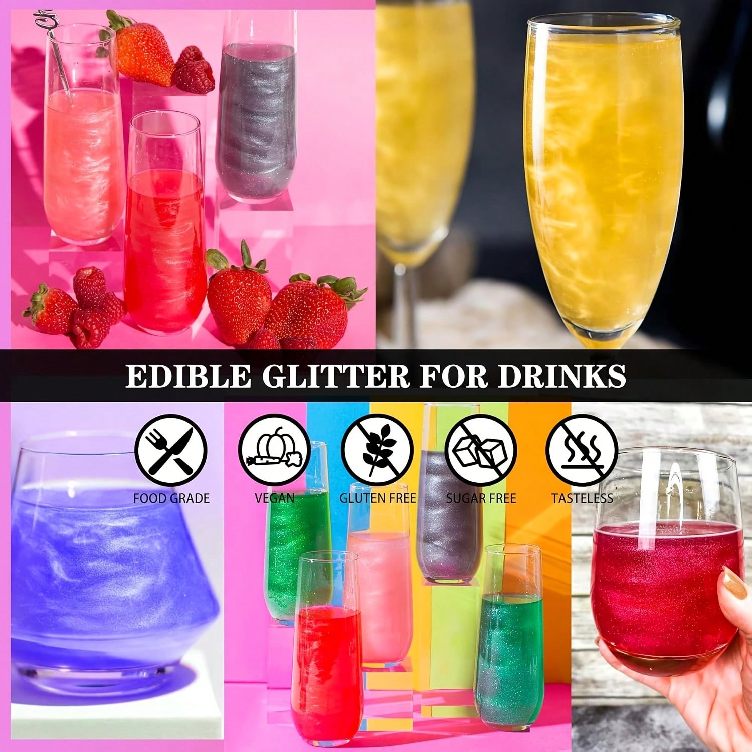 Glitter-Drink, Dekorasi Kue Ke - Kitchen Tools For Baking ulasan dan harga
