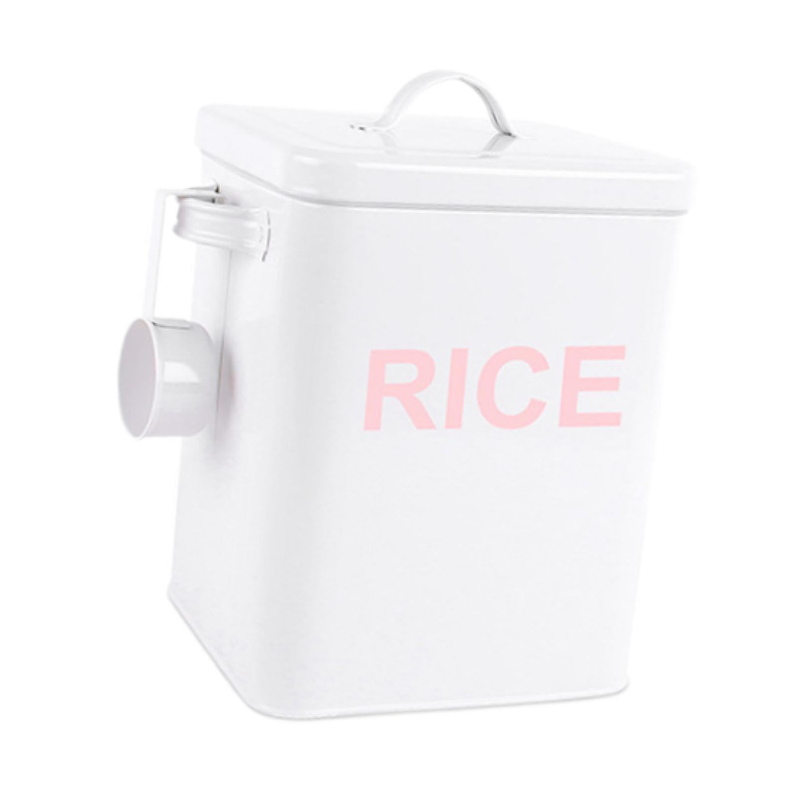 Kotak Penyimpanan Beras Logam  - Kitchen Baking Pantry ulasan dan harga