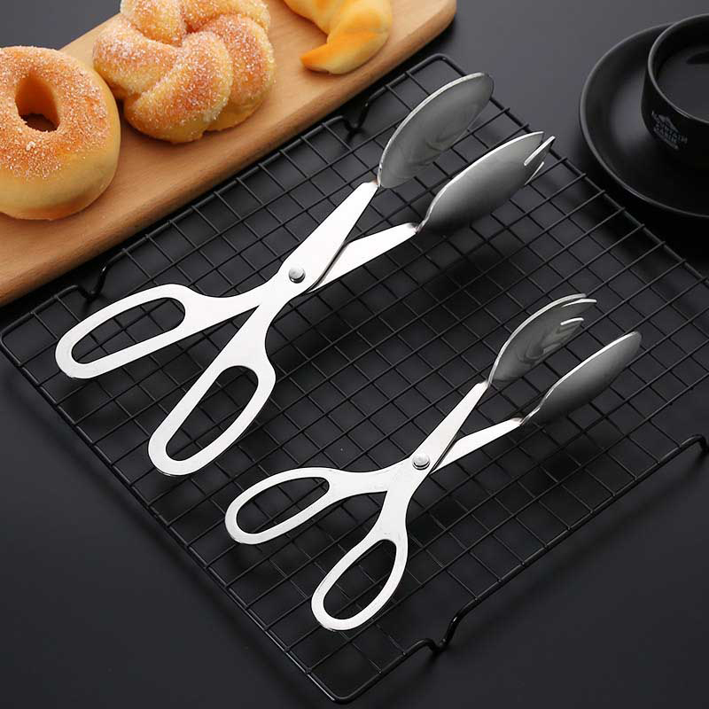 1 buah penjepit prasmanan baja - Bread Baking Kitchen Utensils ulasan dan harga