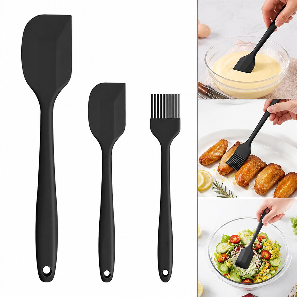 3PCS Set Spatula Silikon Anti  - Bread Baking Kitchen Utensils ulasan dan harga