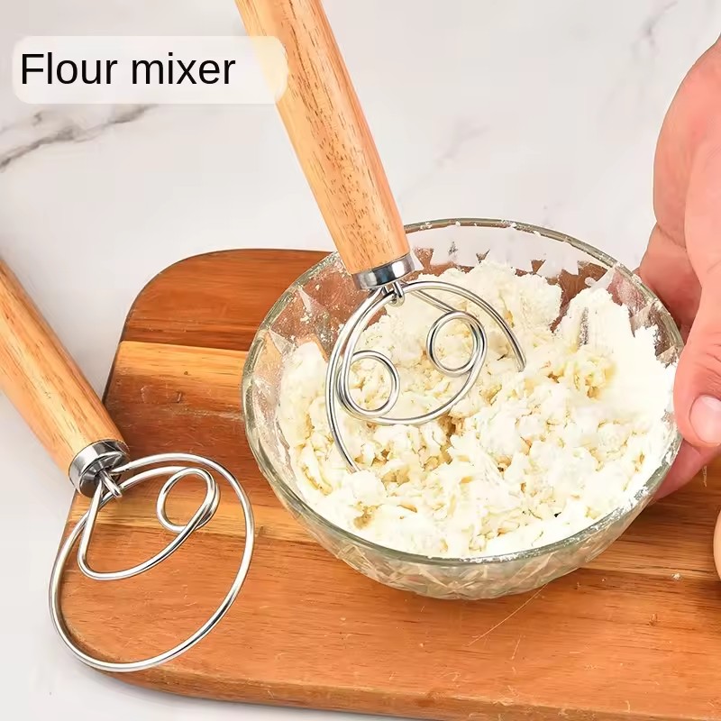 Pengocok Adonan Stainless Stee - Bread Baking Kitchen Utensils ulasan dan harga