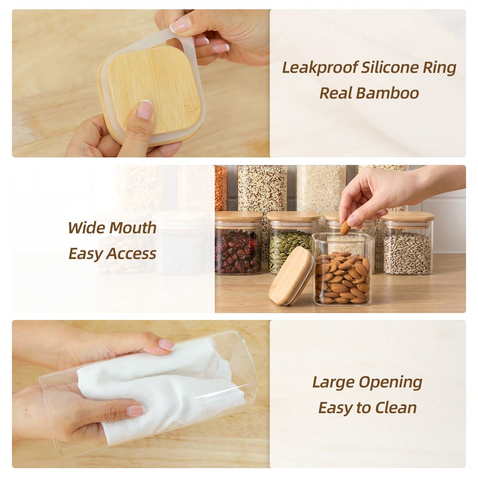 Tomnk 12pcs Wadah Penyimpanan  - Kitchen Baking Pantry ulasan dan harga